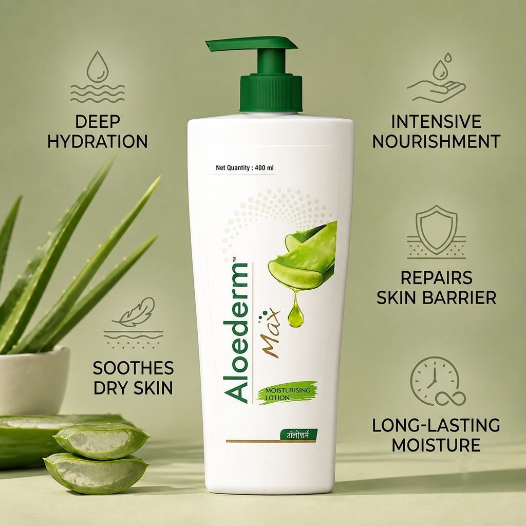 Aloederm Max Moisturising Lotion (400ml)