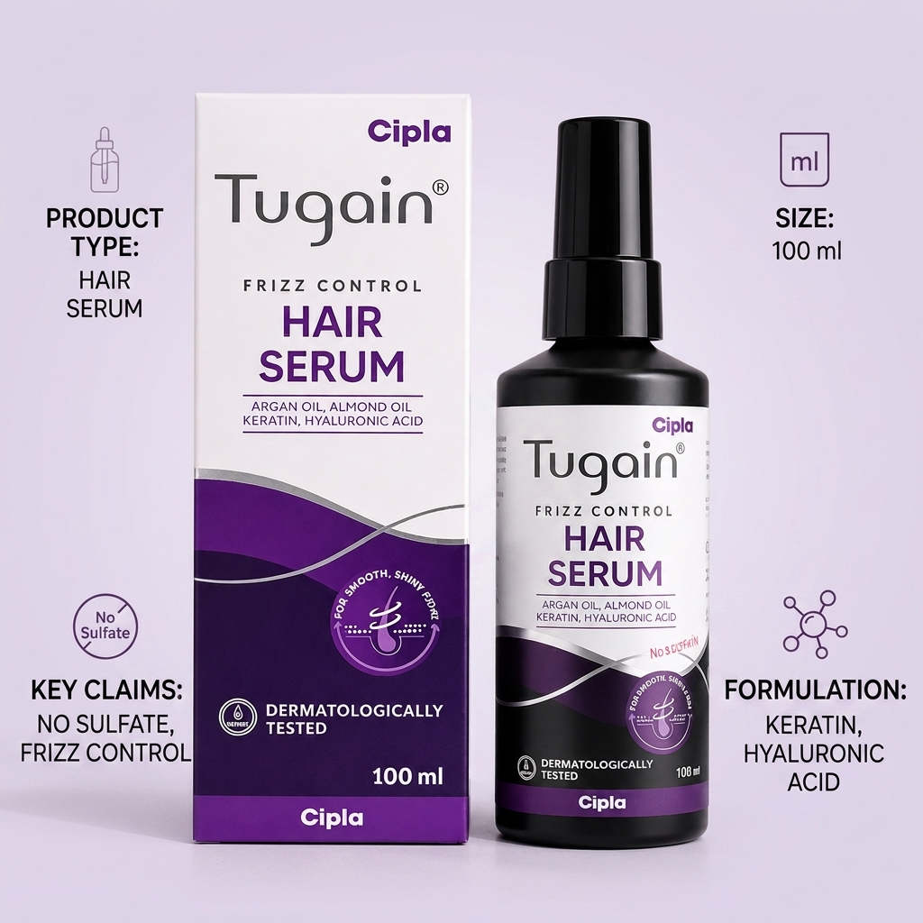 Tugain Frizz Control Hair Serum 100ml
