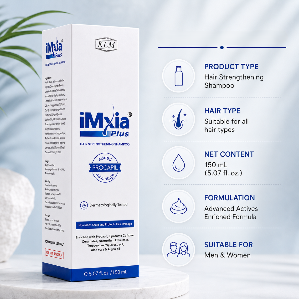 Imxia Plus Hair Strengthening Shampoo (150ml)
