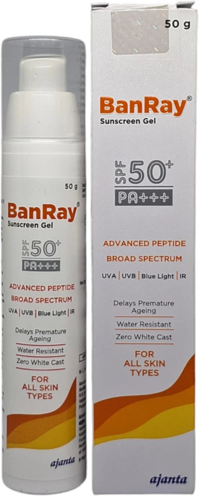 Banray Sunscreen Gel SPF 50+ PA+++ (50gm)