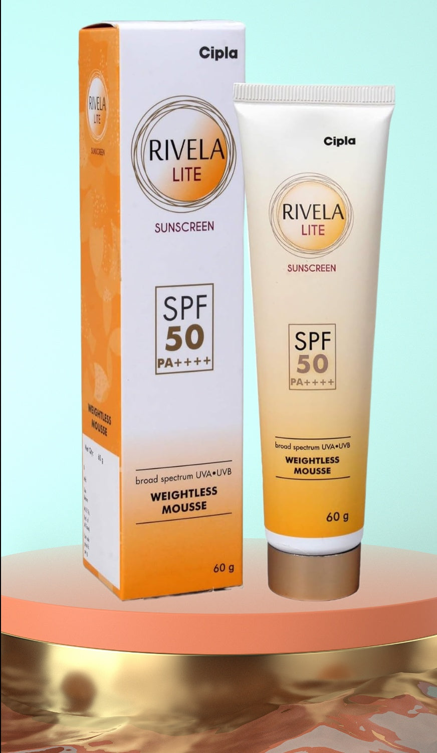 Rivela Lite Sunscreen SPF 50+ PA++++ (60gm)