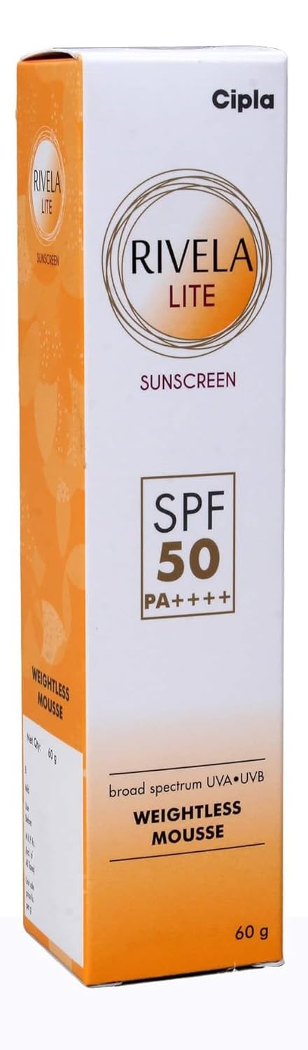 Rivela Lite Sunscreen SPF 50+ PA++++ (60gm)