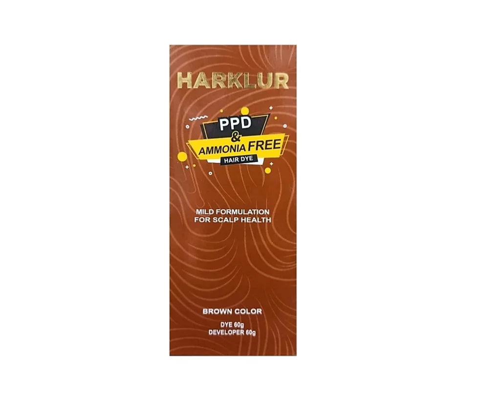 Harklur Hair Color Cream With No PPD And Ammonia | Brown Hair Dye - Brown Color Skinluv.in