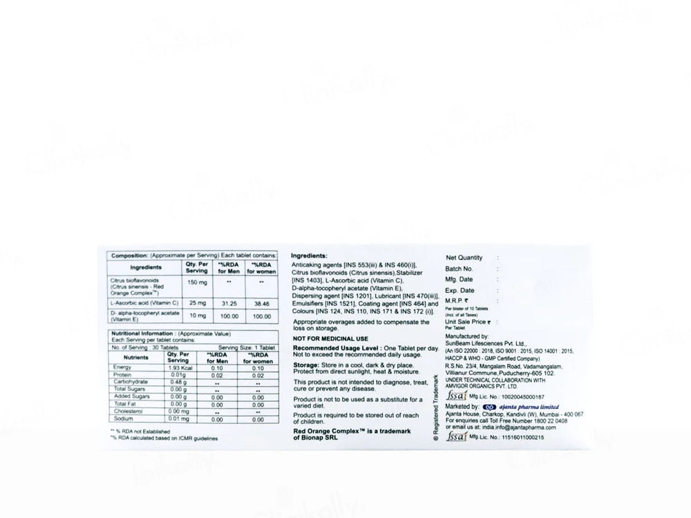 Banray OSP Oral Sun Protection Nutraceutical Tablet For Men & Women (10tab)