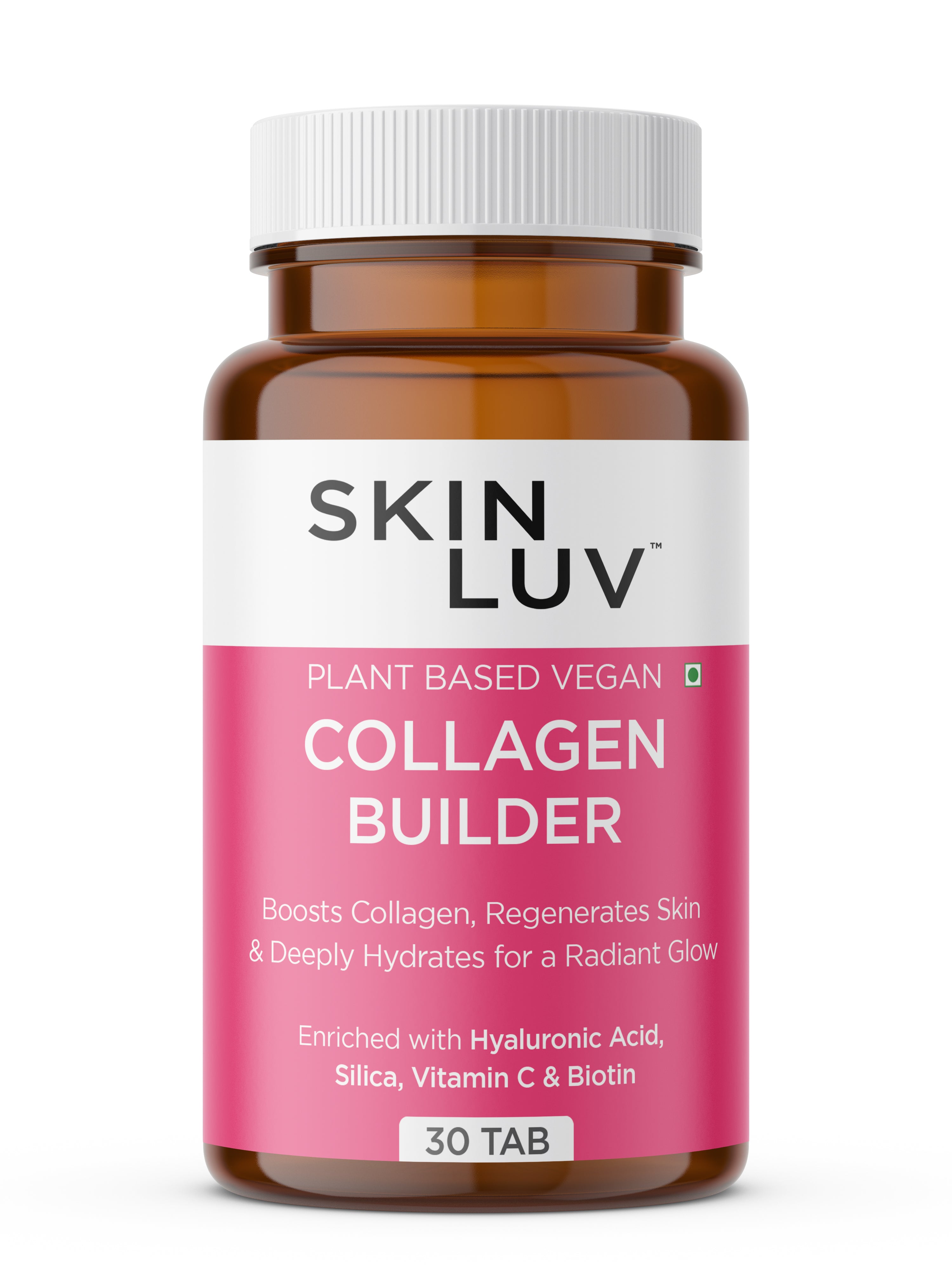 SKINLUV Plant Based Vegan Collagen Builder Sugar Free Vegetable 60 Tablet