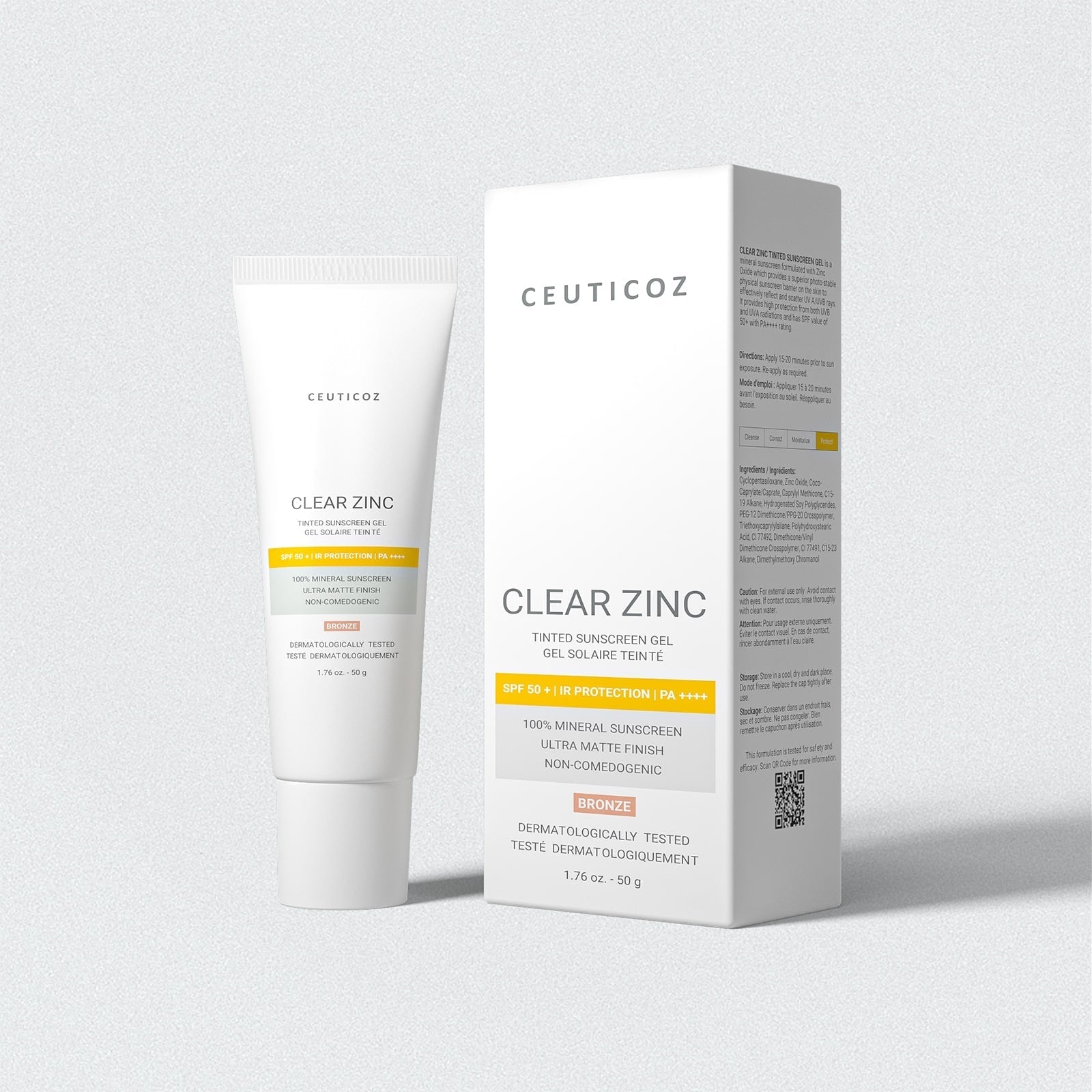 CEUTICOZ CLEAR ZINC Tinted Sunscreen Gel (Ivory)