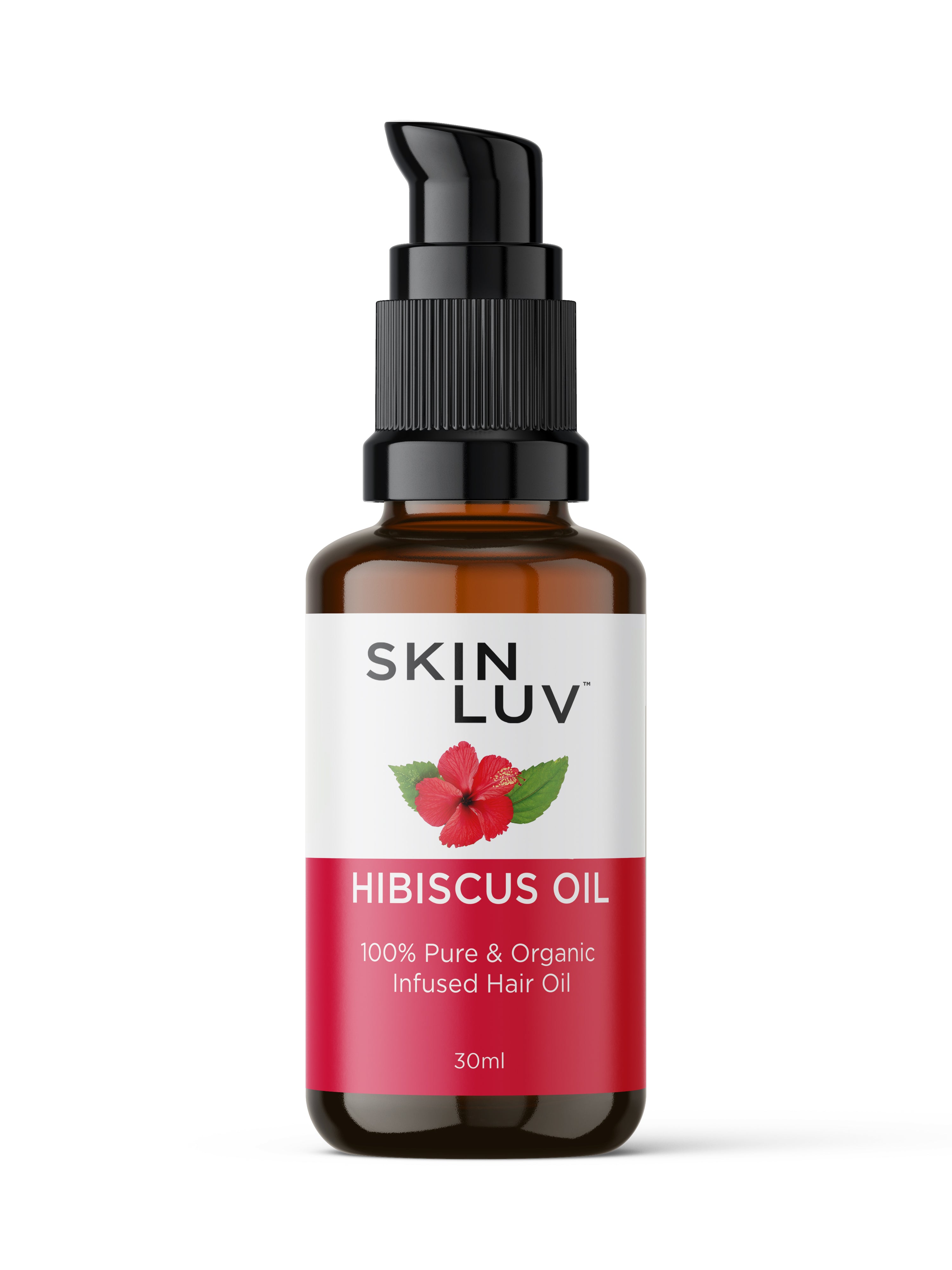 SKINLUV Hibiscus oil 100% Pure & Organic Infused Hair Oil 30 ml