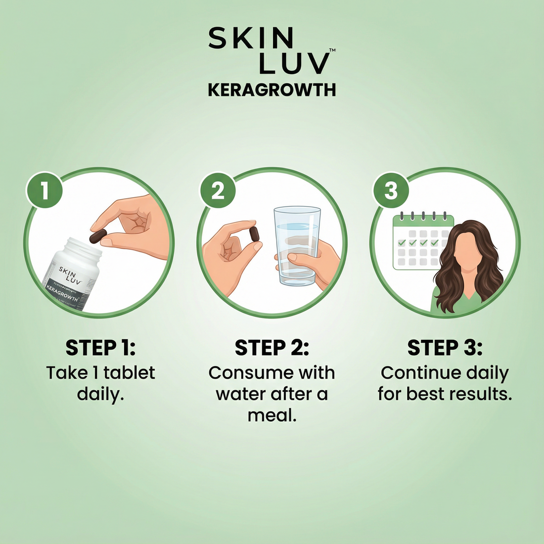 SKINLUV KeraGrowth Advanced Hair Growth Tablets 30tab