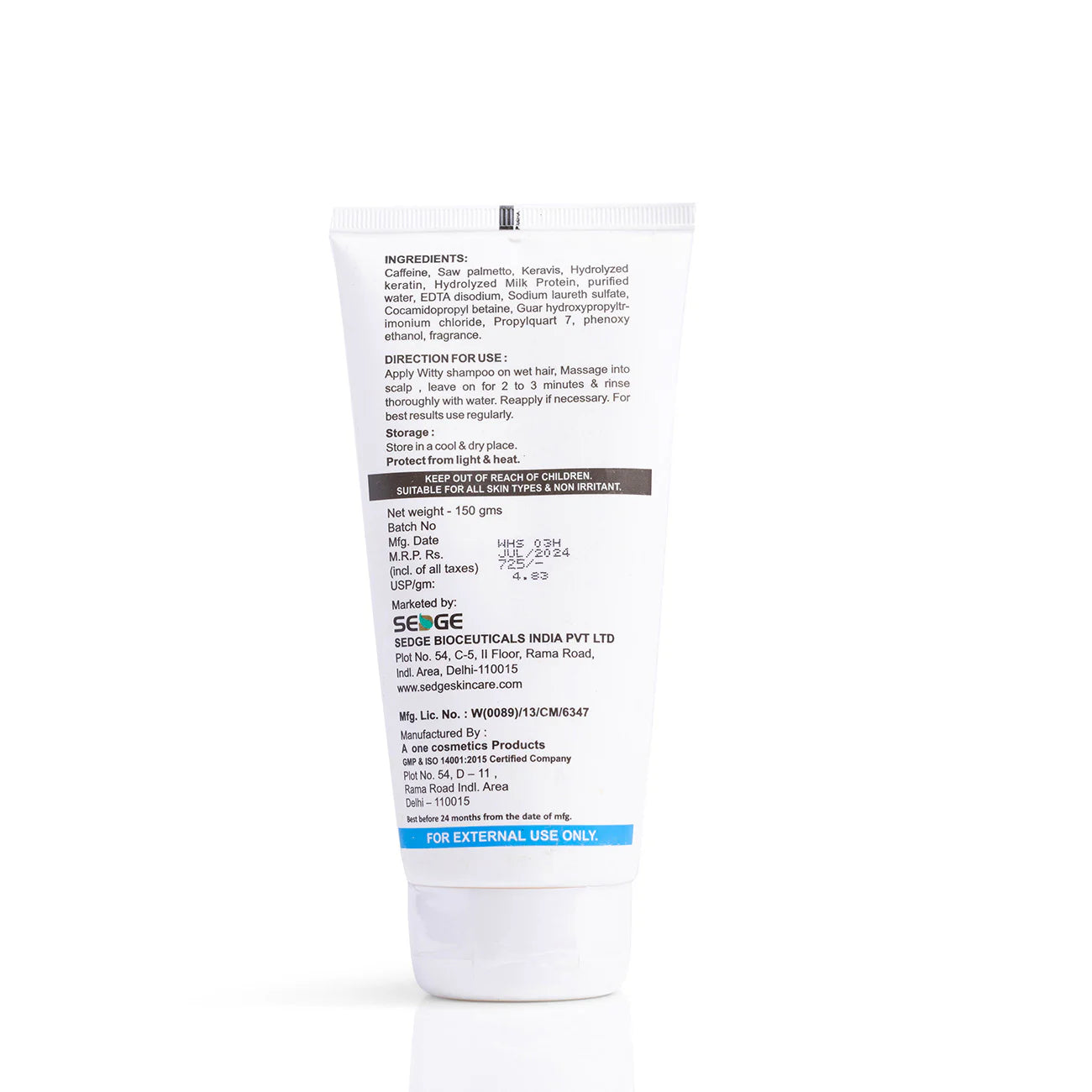 Witty Anti hair fall shampoo (150gm)