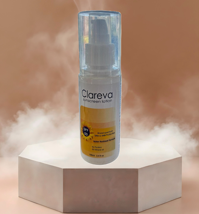 Clareva Sunscreen Lotion SPF 50 (100ml)