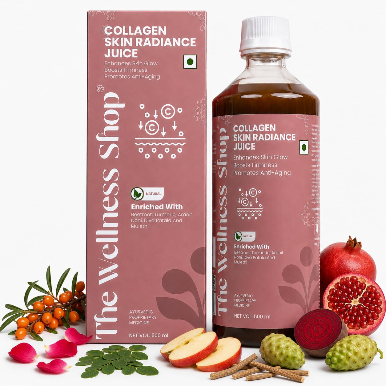 The Wellness Shop Collagen Skin Radiance Juice 500ml
