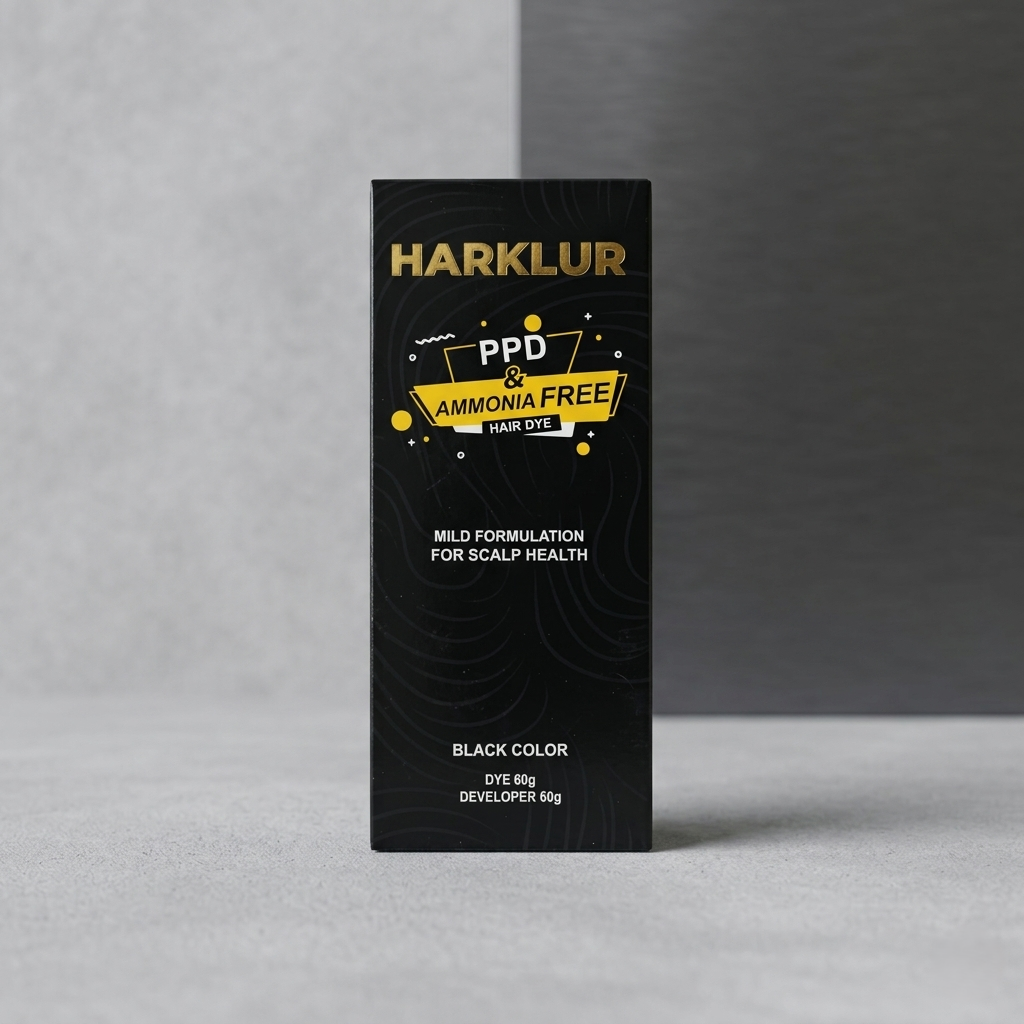 Harklur Hair Color Cream With No PPD And Ammonia | Black Hair Dye - Black Color