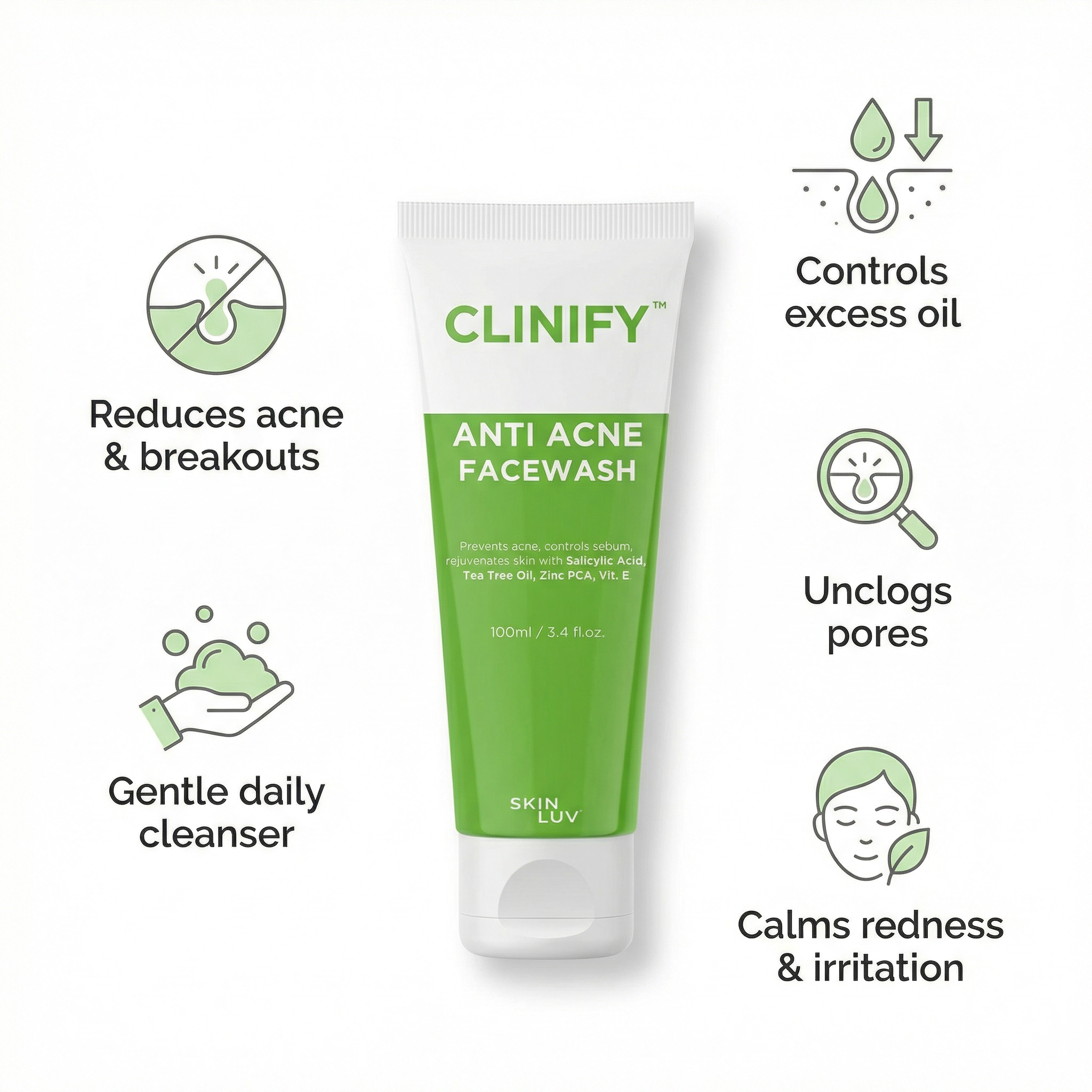 SKINLUV Clinify Anti Acne Facewash