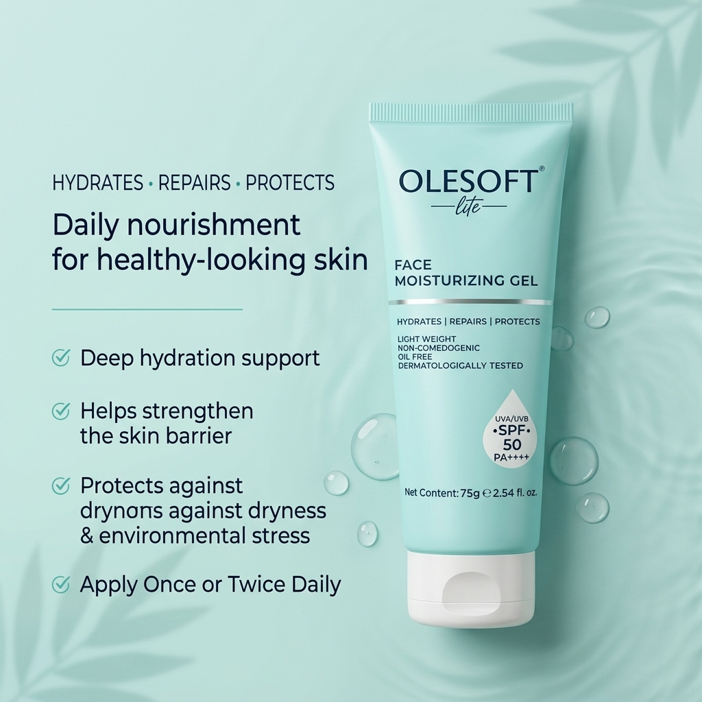 Olesoft Lite Face Moisturizing Gel SPF 50 (75gm)