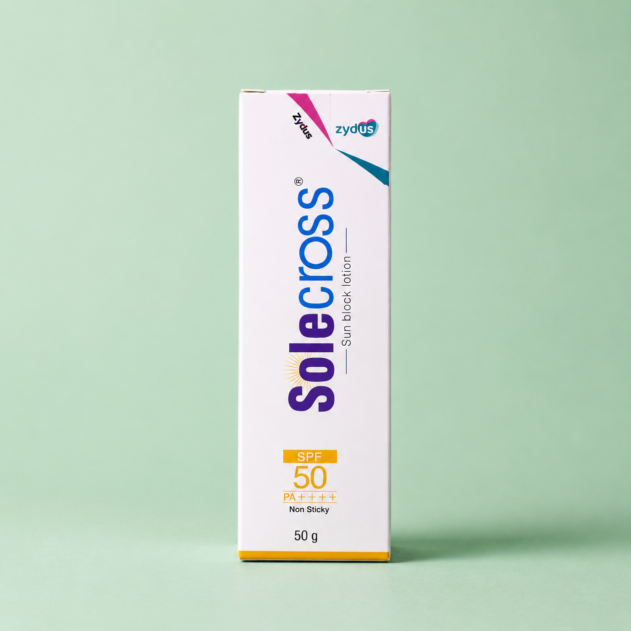 SOLECROSS Sun Block Sunscreen Lotion SPF 50 PA++++ Non Sticky (50gm)