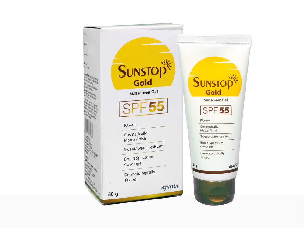 Sunstop Gold Sunscreen Gel SPF 55 PA+++ (50gm)