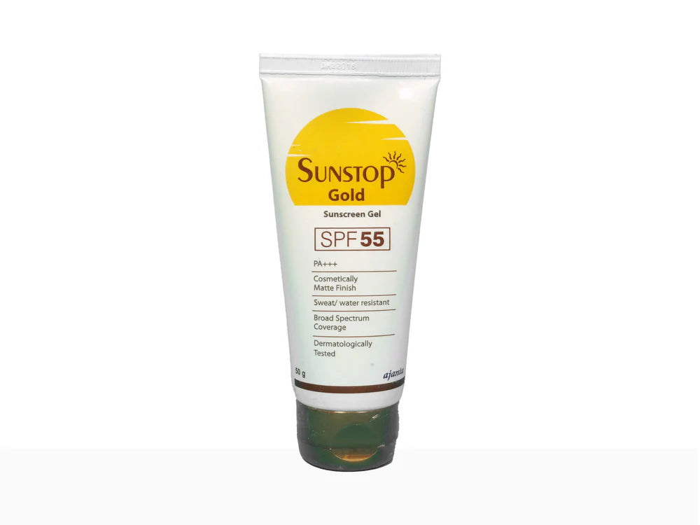 Sunstop Gold Sunscreen Gel SPF 55 PA+++ (50gm)