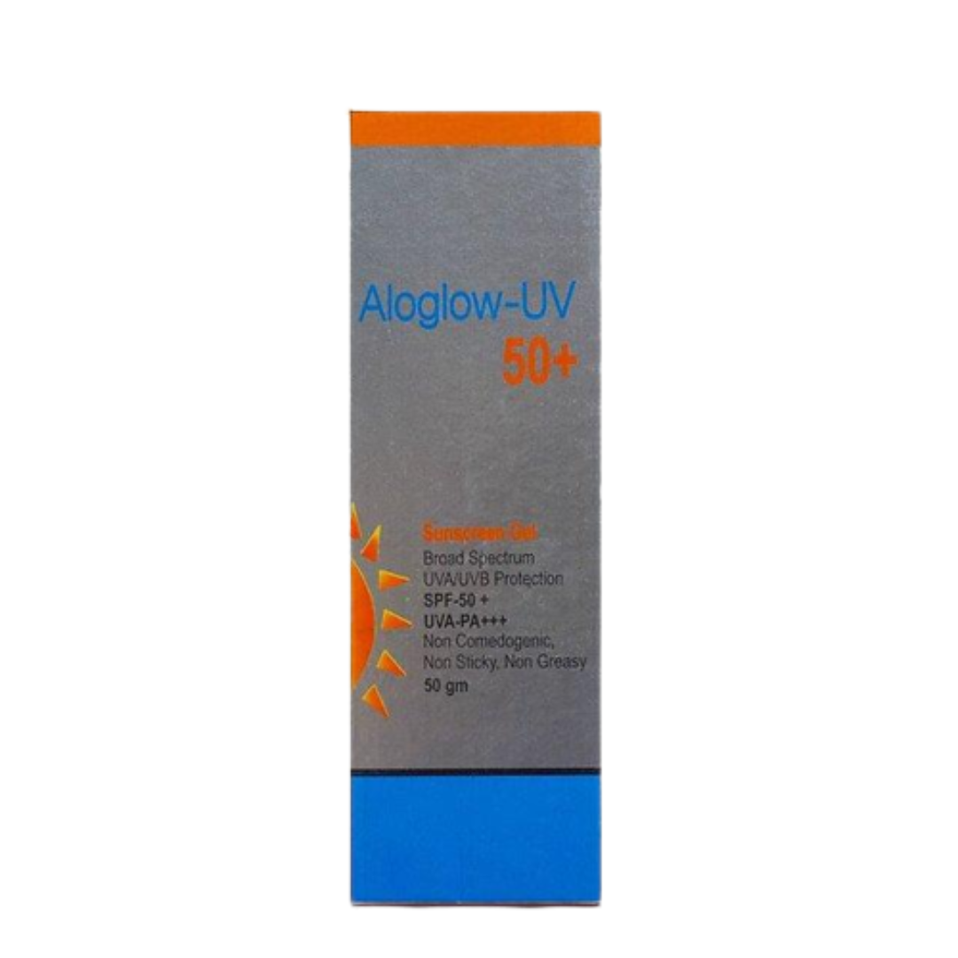 Aloglow UV Sunscreen Aqua Gel - SPF 50 PA+++ (50 g) Skinluv.in