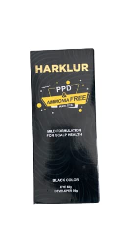 Harklur Hair Color Cream With No PPD And Ammonia | Black Hair Dye - Black Color Skinluv.in