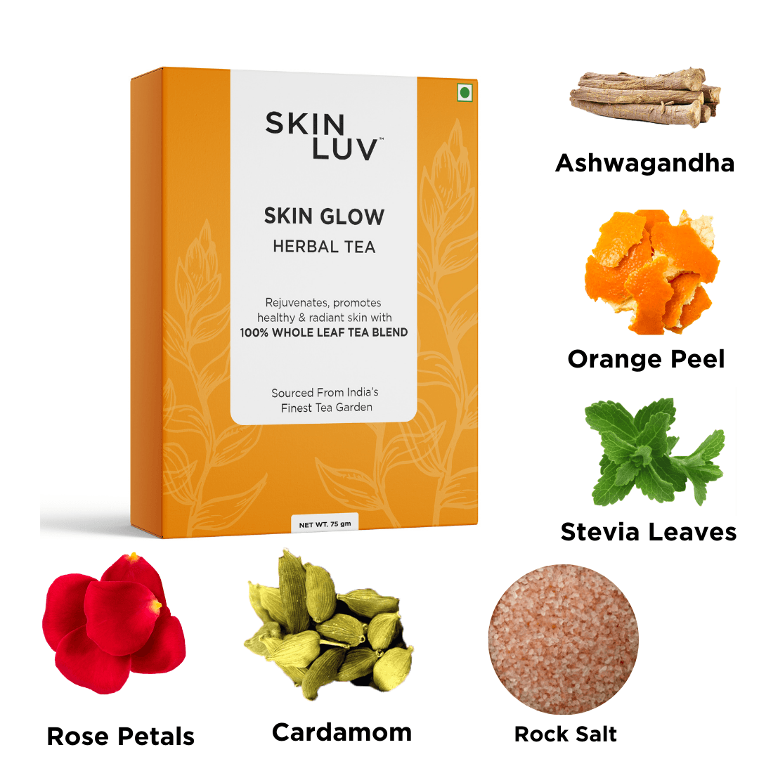 Skinluv Skin Glow Herbal Tea 75gm - Skinluv.in