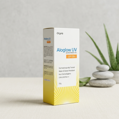 Aloglow UV Sunscreen Aqua Gel - SPF 30 + PA+++ (50 g)