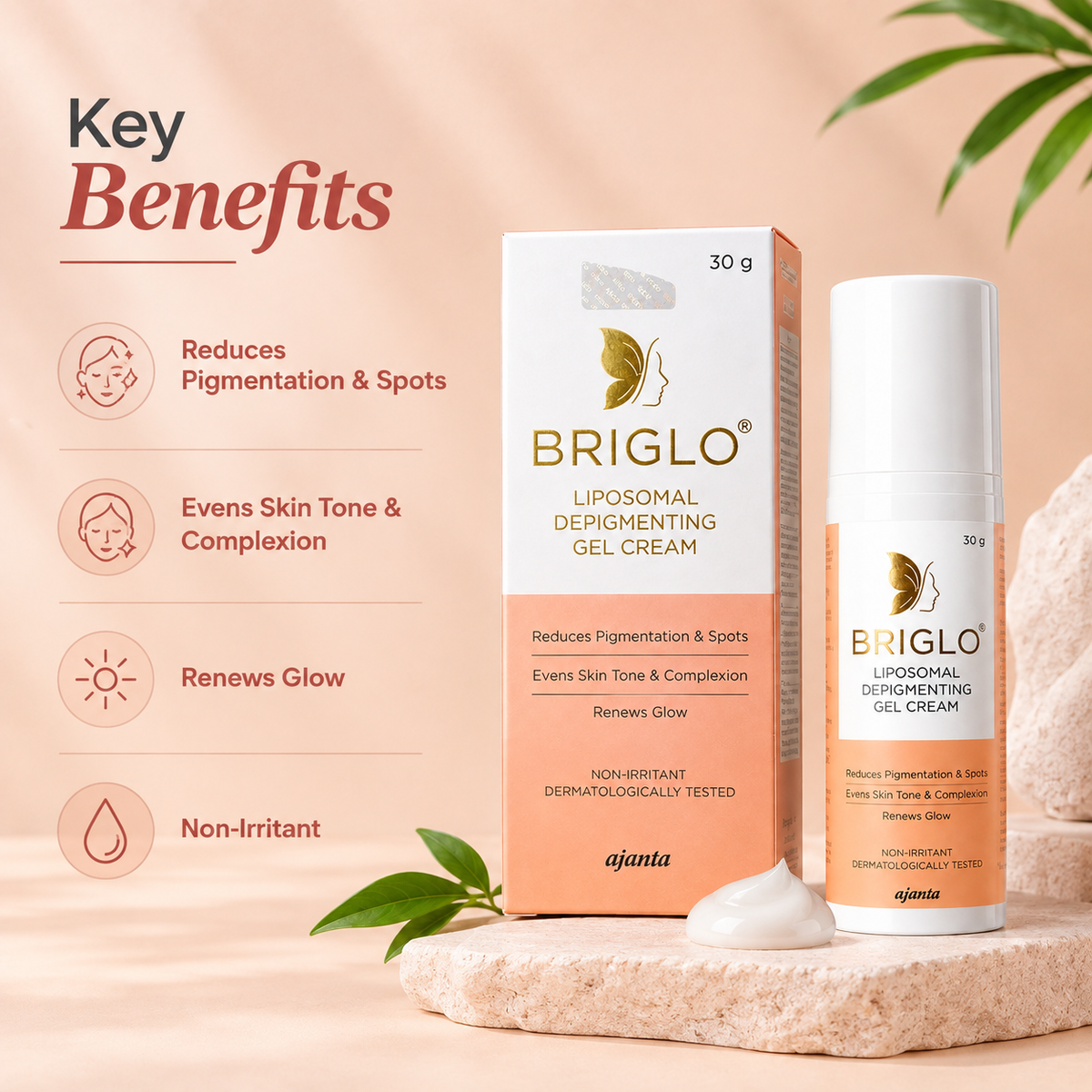 Briglo Liposomal Depigmenting Gel Cream 30g