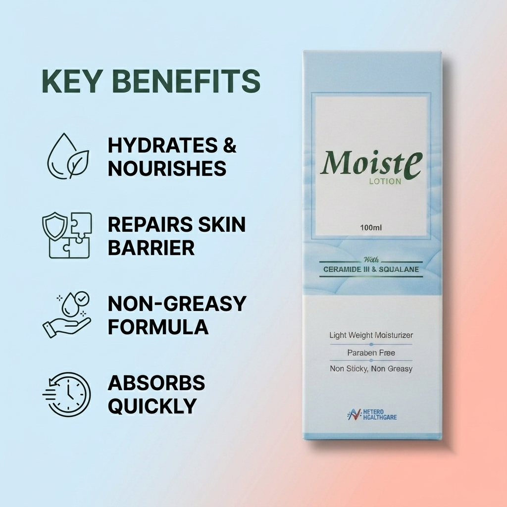 Moiste Lotion – Ceramide III &amp; Squalane Moisturizer | 100ml