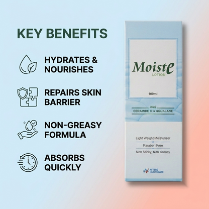 Moiste Lotion – Ceramide III &amp; Squalane Moisturizer | 100ml