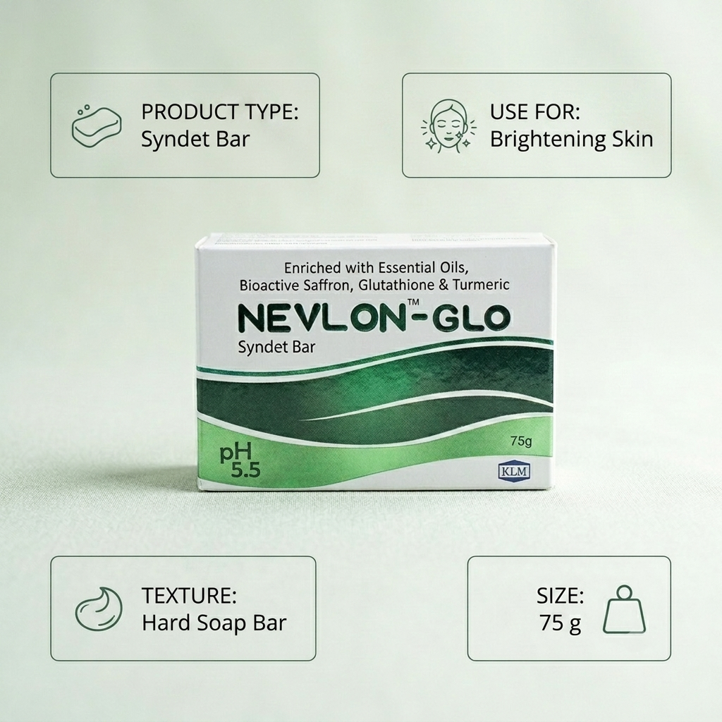 Nevlon-Glo Syndet Bar Pack Of 2 (75g)