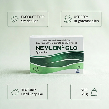 Nevlon-Glo Syndet Bar Pack Of 2 (75g)