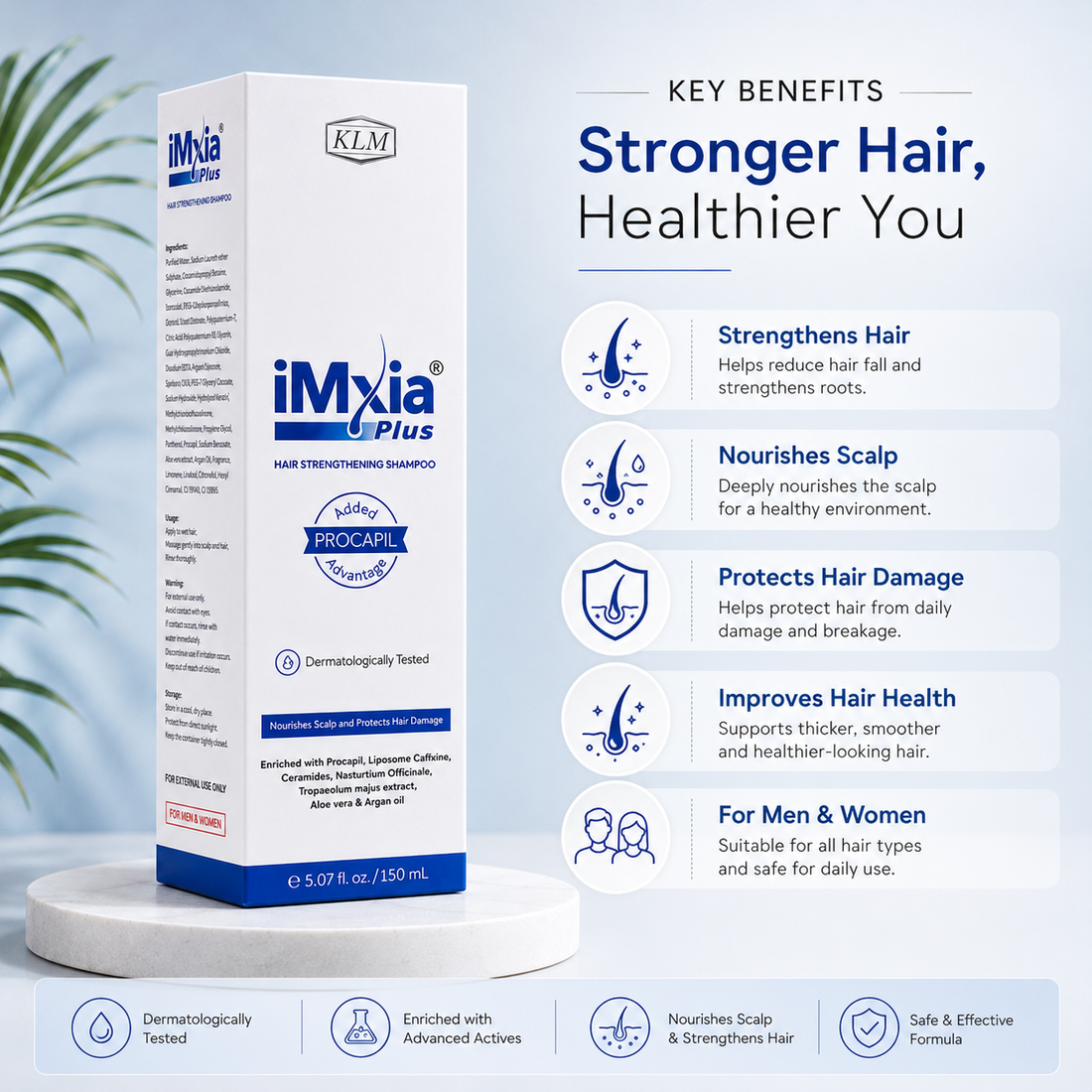 Imxia Plus Hair Strengthening Shampoo (150ml)