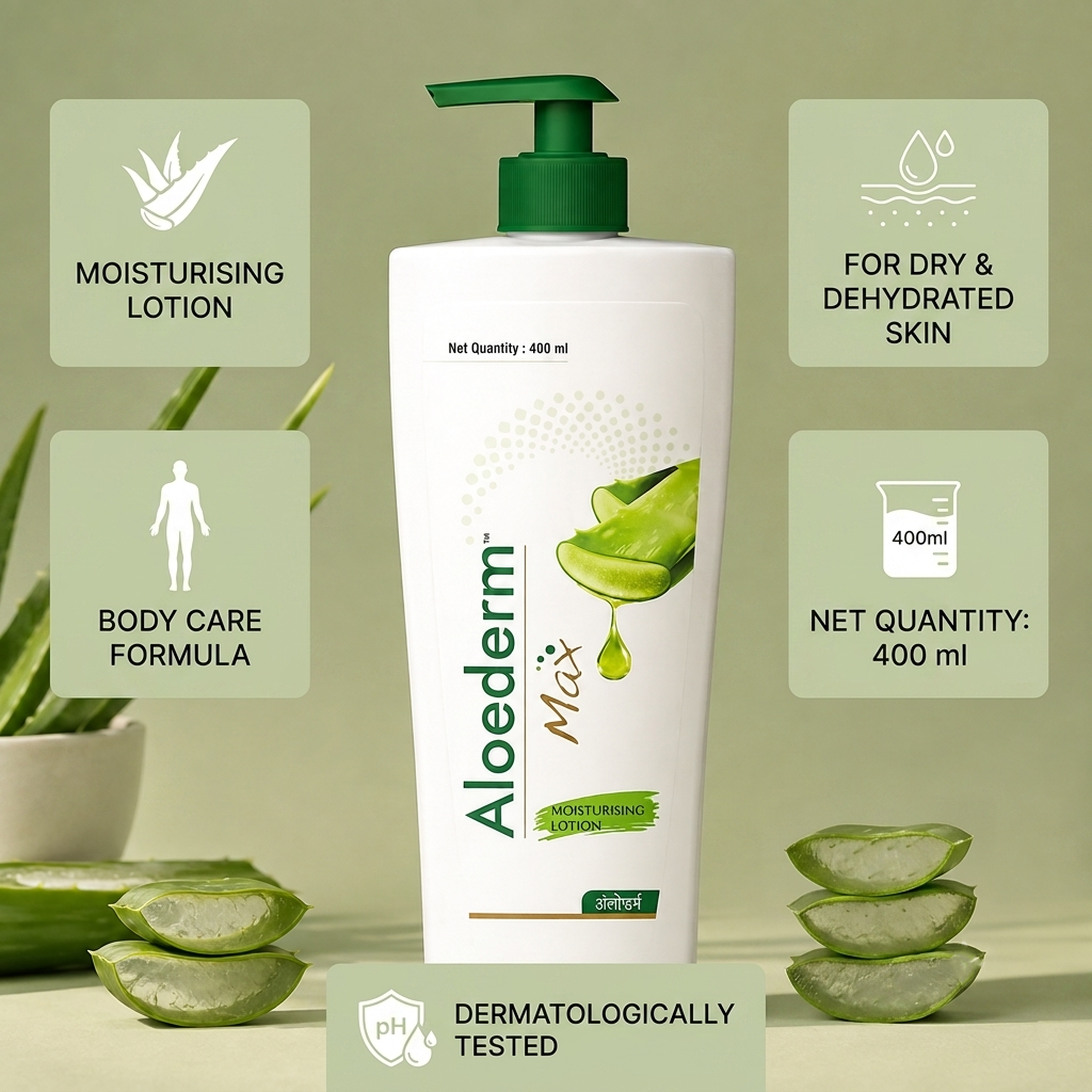Aloederm Max Moisturising Lotion (400ml)