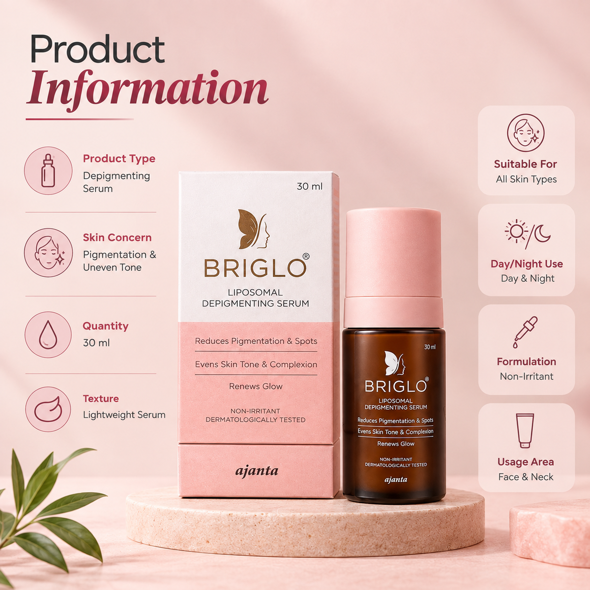 BRIGLO Liposomal Depigmenting Serum 30ml