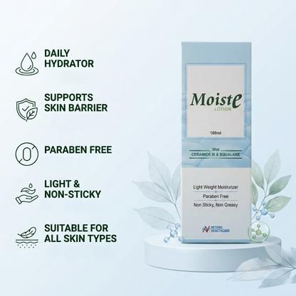 Moiste Lotion – Ceramide III &amp; Squalane Moisturizer | 100ml