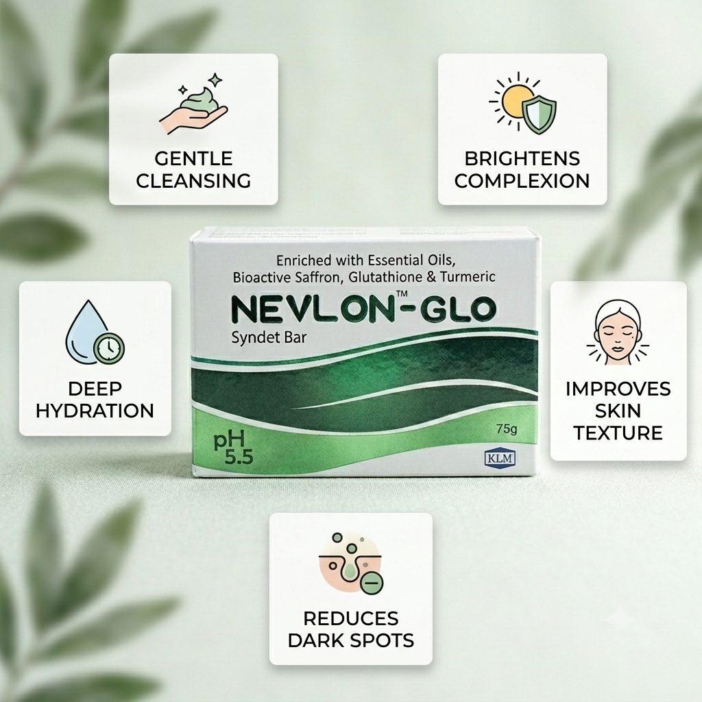 Nevlon-Glo Syndet Bar Pack Of 2 (75g)