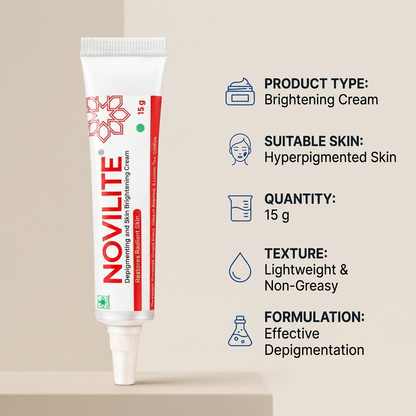 Novilite Depigmenting &amp; Skin Brightening Cream 15g