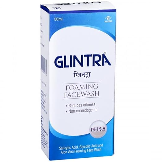 Glintra foaming facewash 50ml