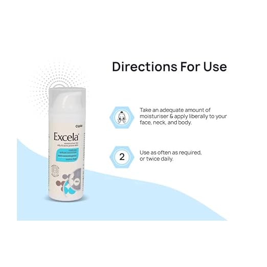 Excela Moisturiser for Oily &amp; Acne Prone Skin (50gm)