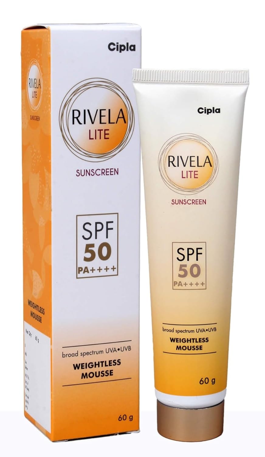 Rivela Lite Sunscreen SPF 50+ PA++++ (60gm)