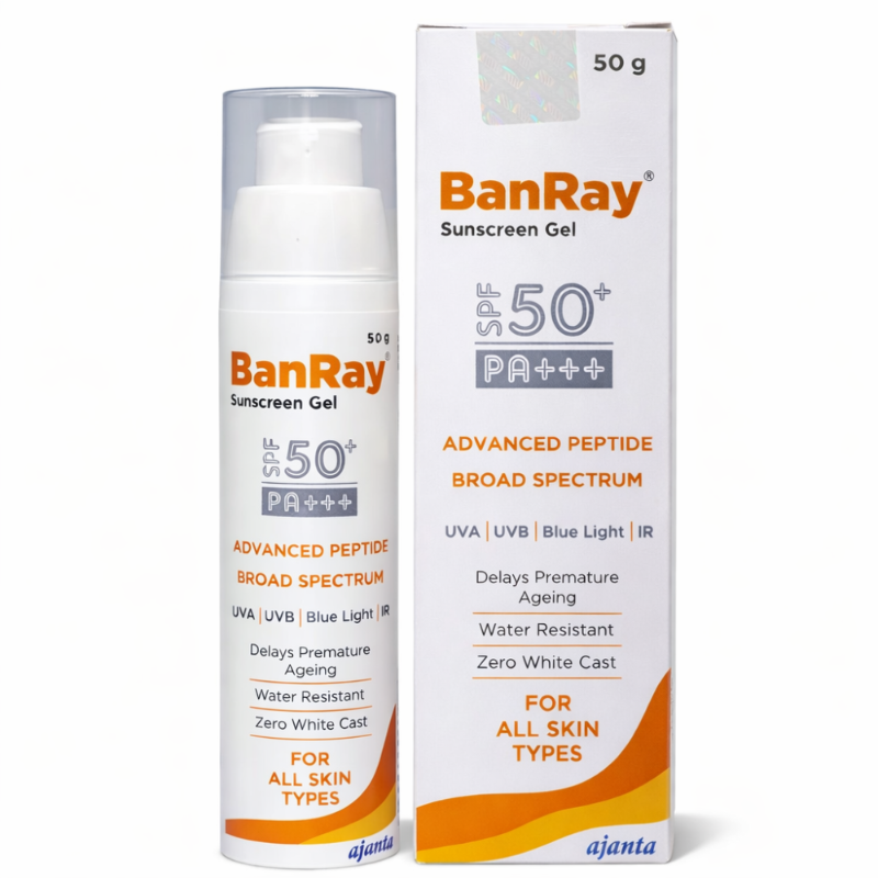Banray Sunscreen Gel SPF 50+ PA+++ (50gm)