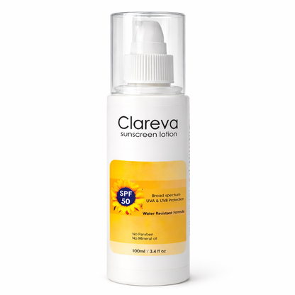 Clareva Sunscreen Lotion SPF 50 (100ml)