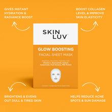 Load image into Gallery viewer, SKINLUV Glow Boosting Sheet Mask PACK OF 8
