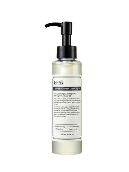 Klairs Gentle Black Fresh Cleansing Oil (150ml)