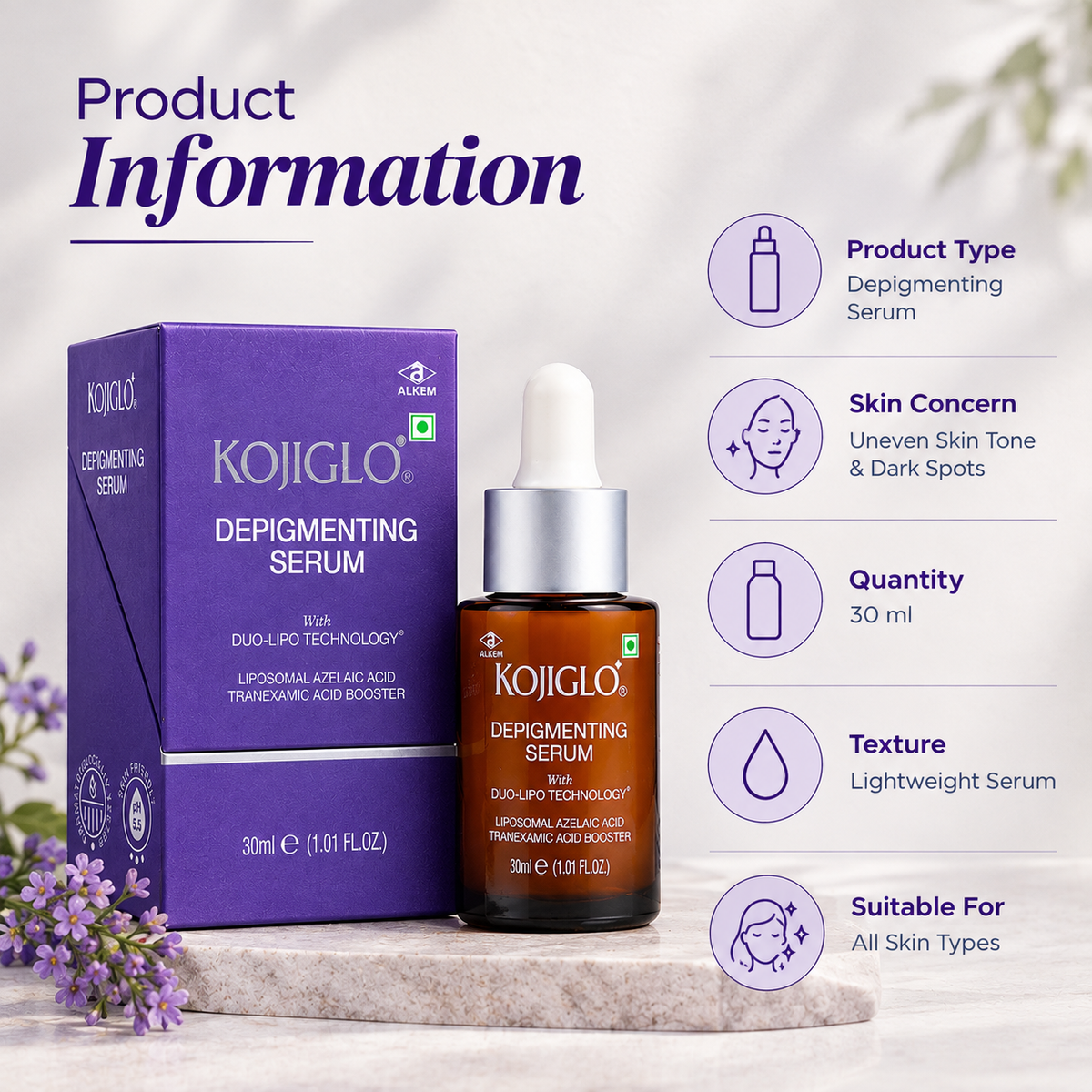 Kojiglo Depigmenting Serum (30ml)