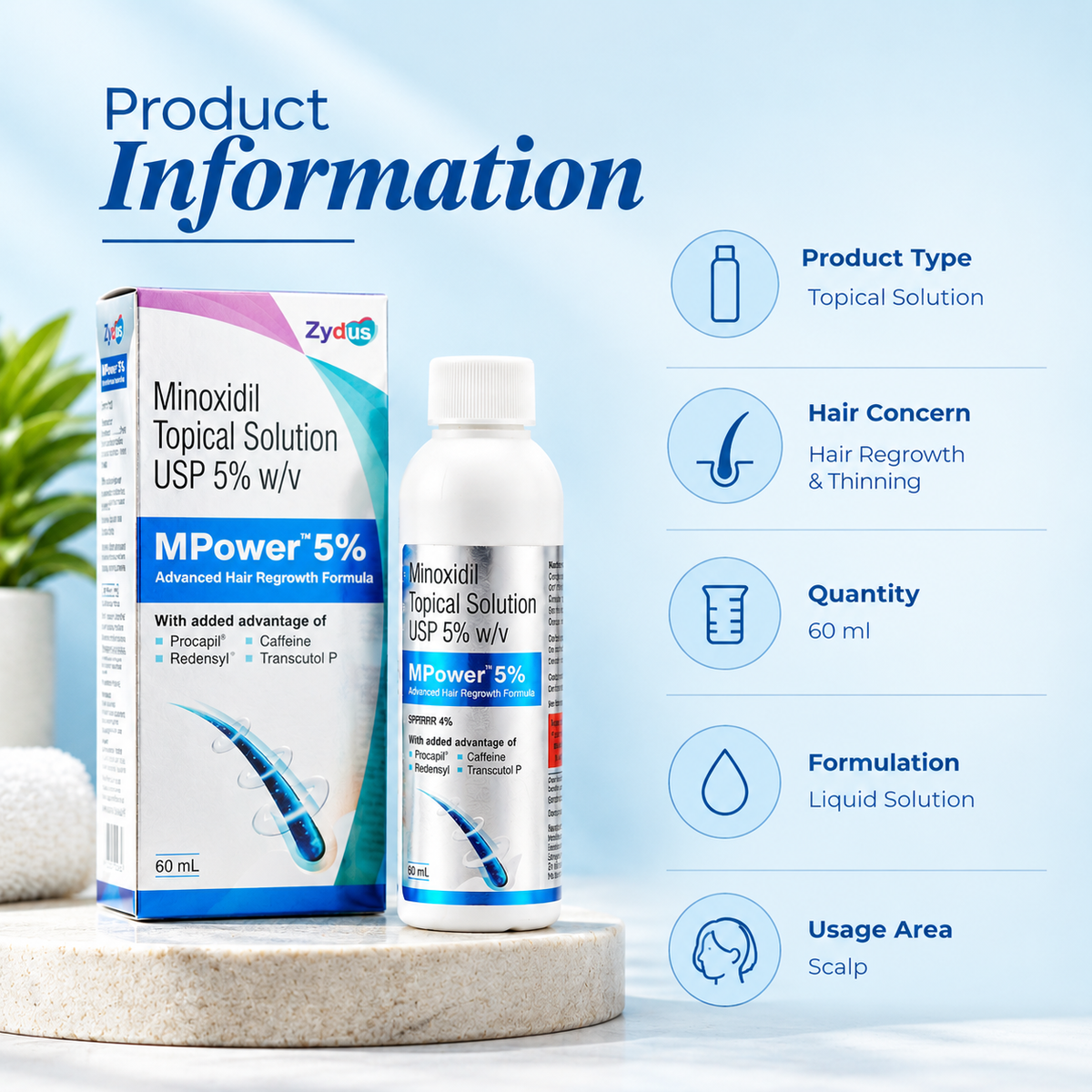 MPower 5% Topical Solution 60ml