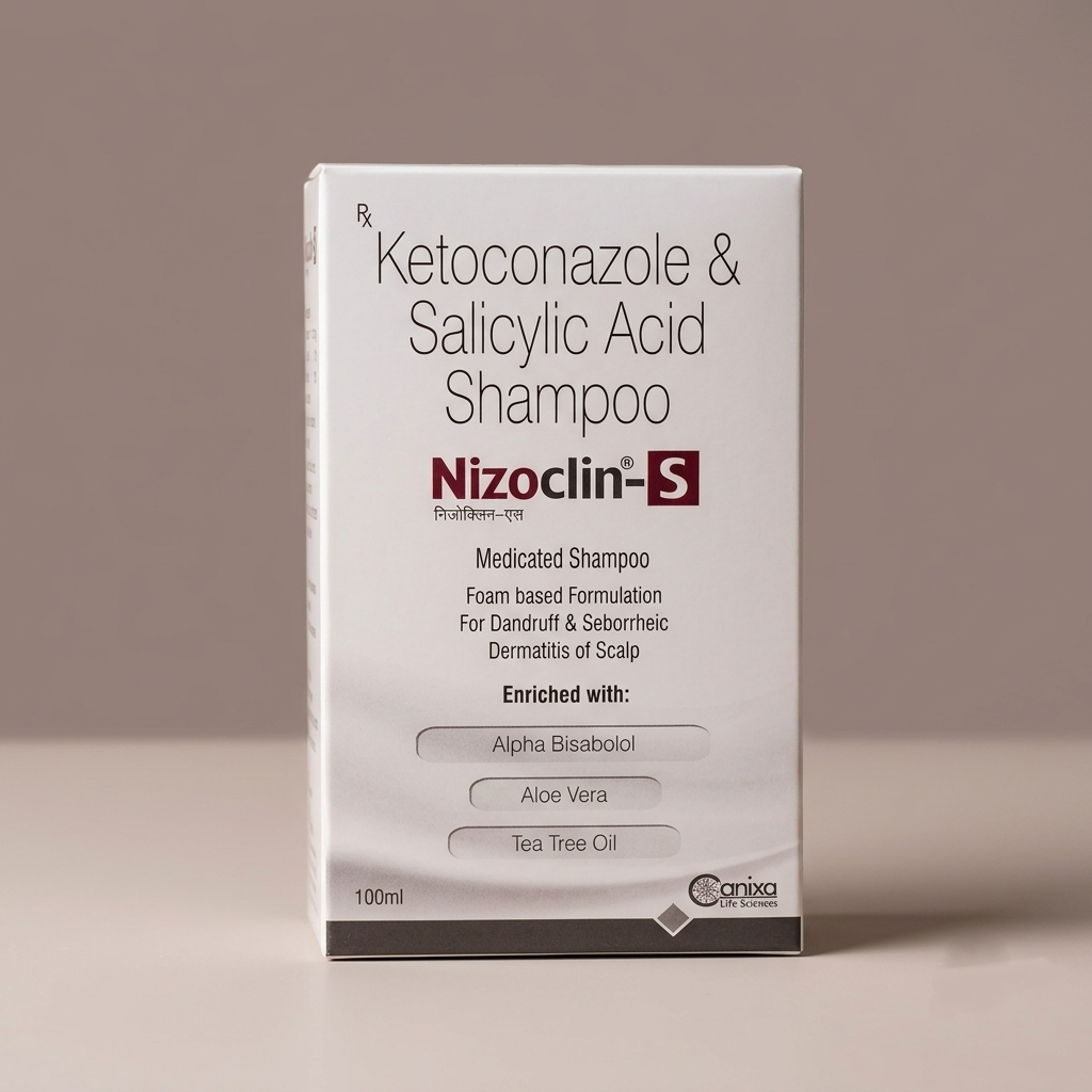 Nizoclin-S Medicated Anti-Dandruff Shampoo (100ml)