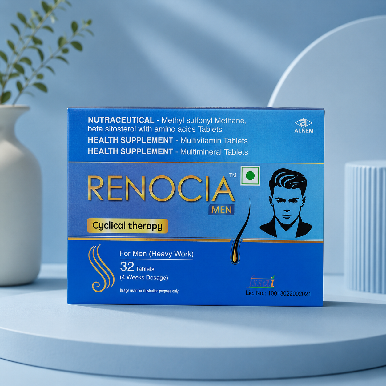 Renocia Men Hair Cyclical Therapy Tablets | 32 Tabs