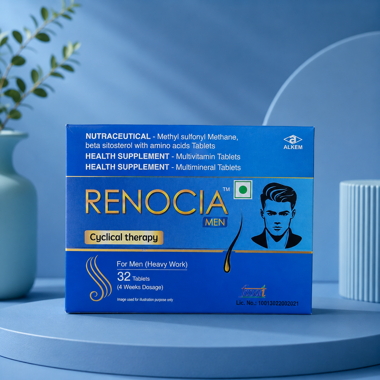 Renocia Men Hair Cyclical Therapy Tablets | 32 Tabs