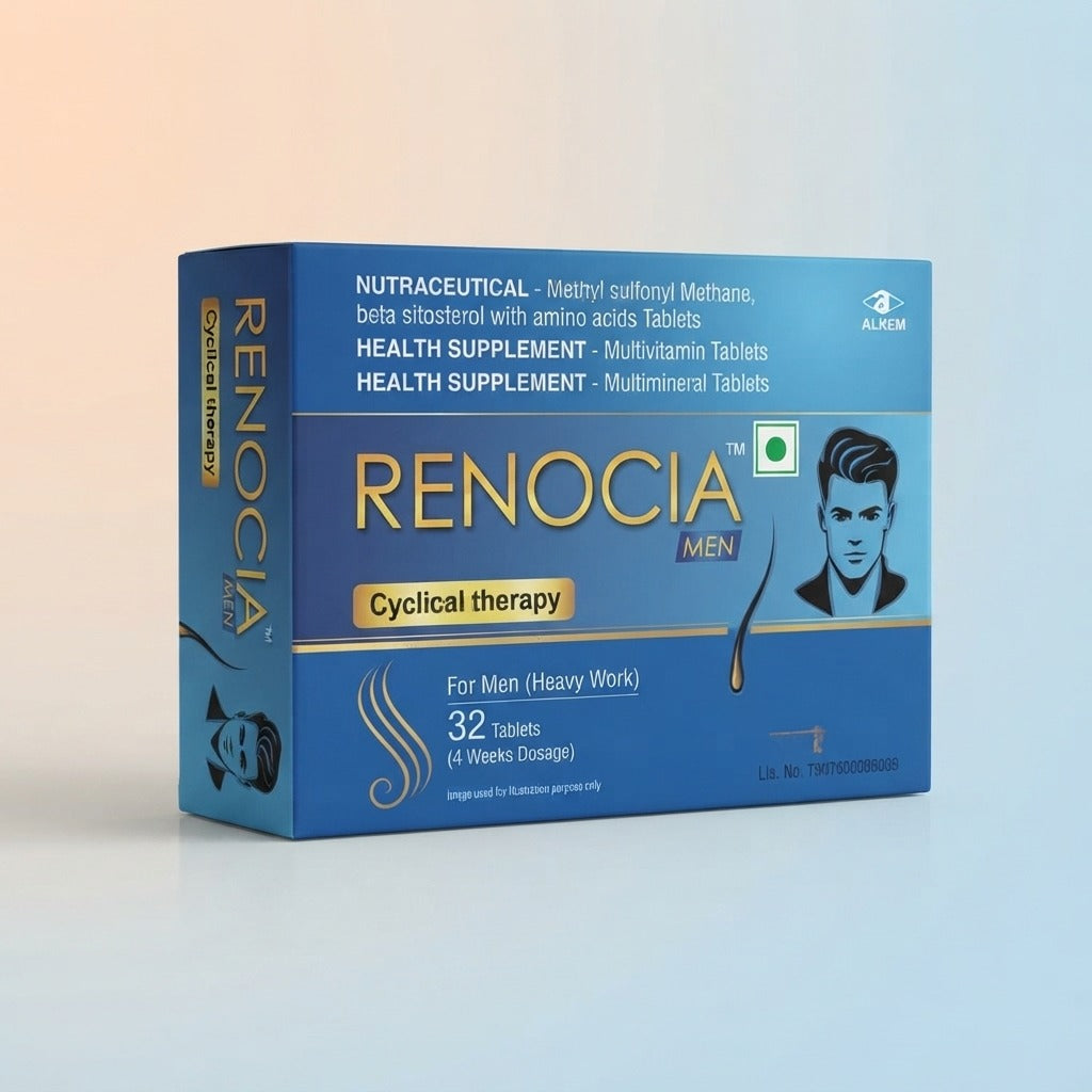 Renocia Men Hair Cyclical Therapy Tablets – 32 Tablet Pack for Men