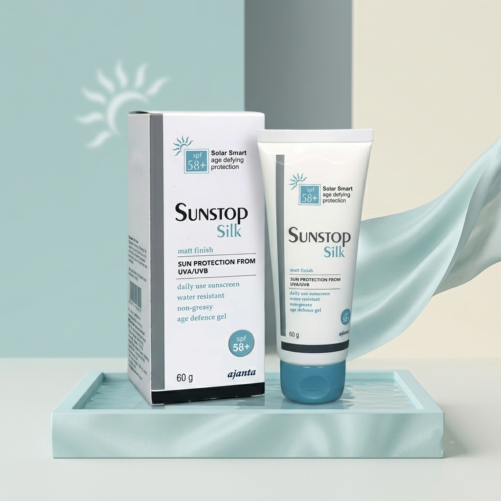 Sunstop Silk Matte Skin Feel Sunscreen Gel SPF 58+ (50g)